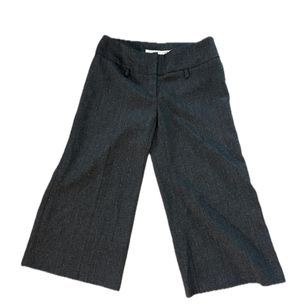 Gray Wide-Leg Trousers